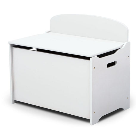 Delta children TB83460GN-130 boîte de rangement en bois avec dossier blanc