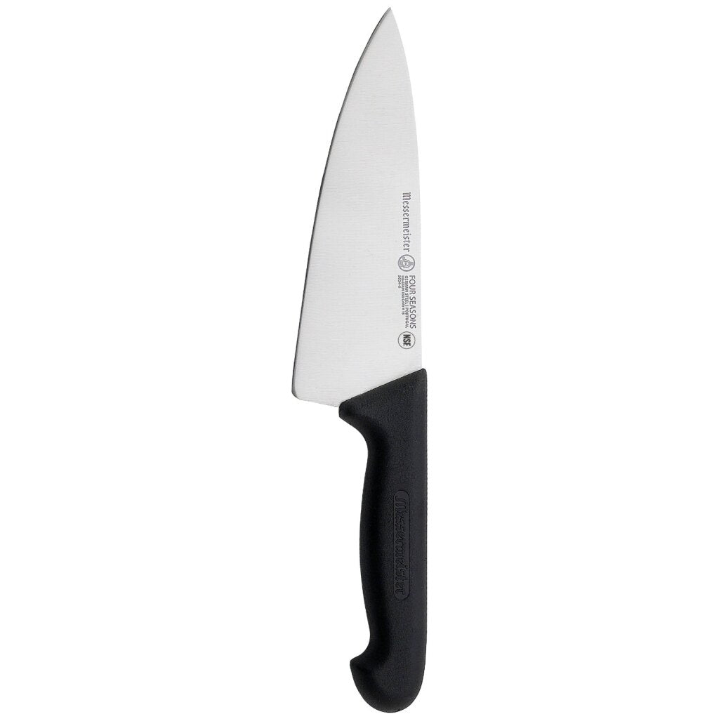 Messermeister couteau de chef quatre saisons large 15 cm acier inoxydable noir