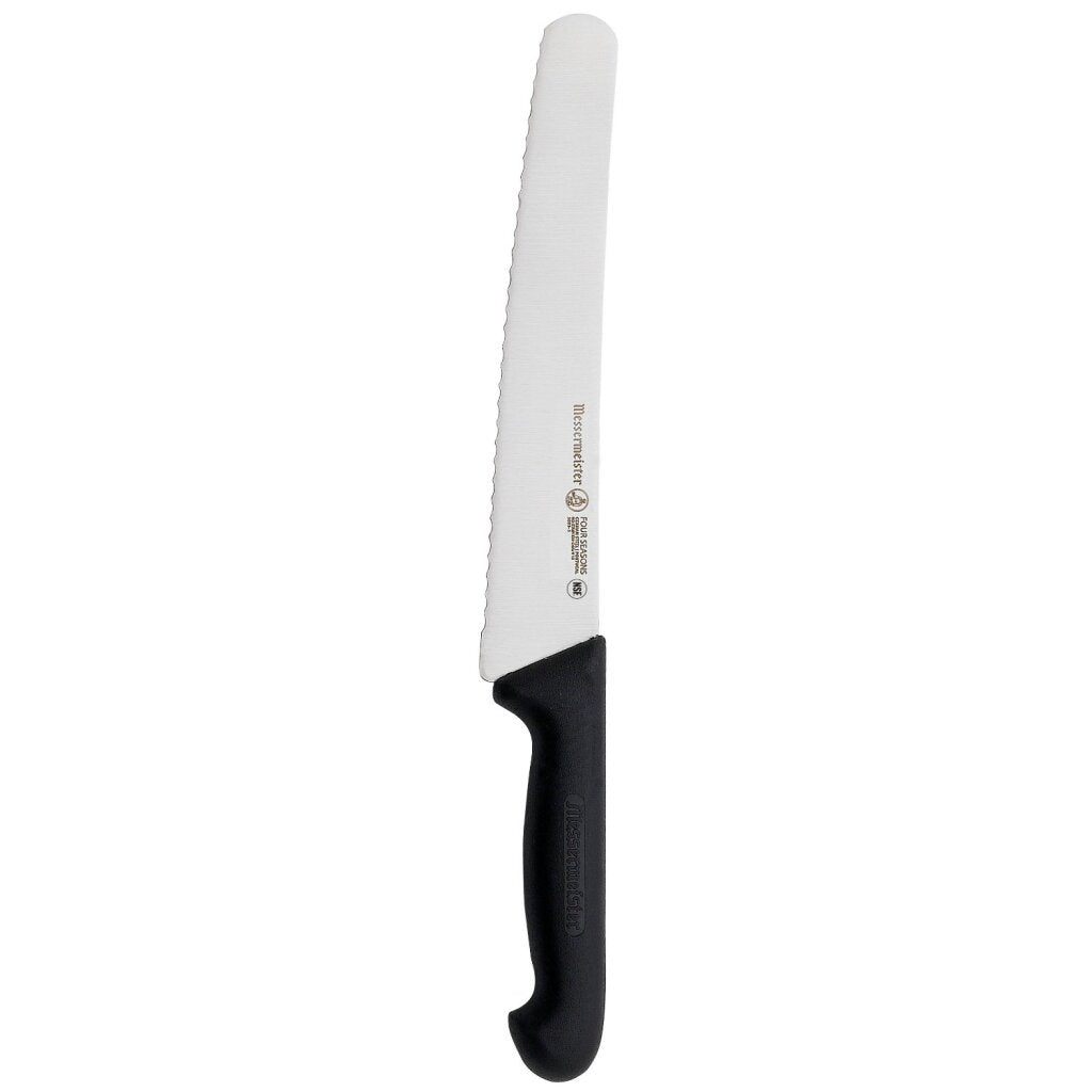 Messermeister couteau à pain quatre saisons 25 cm acier inoxydable noir