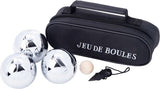 Engelhart Longfield Jeu de Boules game 3 metal balls in bag