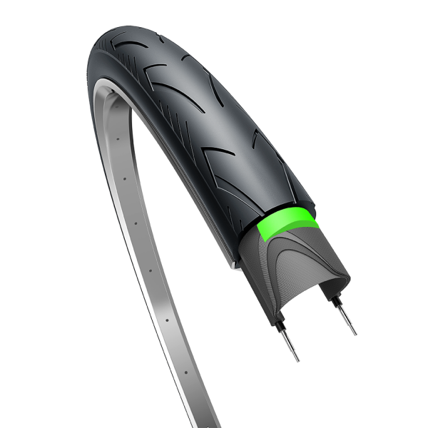 Edge Tire City Ranger Protect 28 x 1,40 37-622 - noir avec réflexion