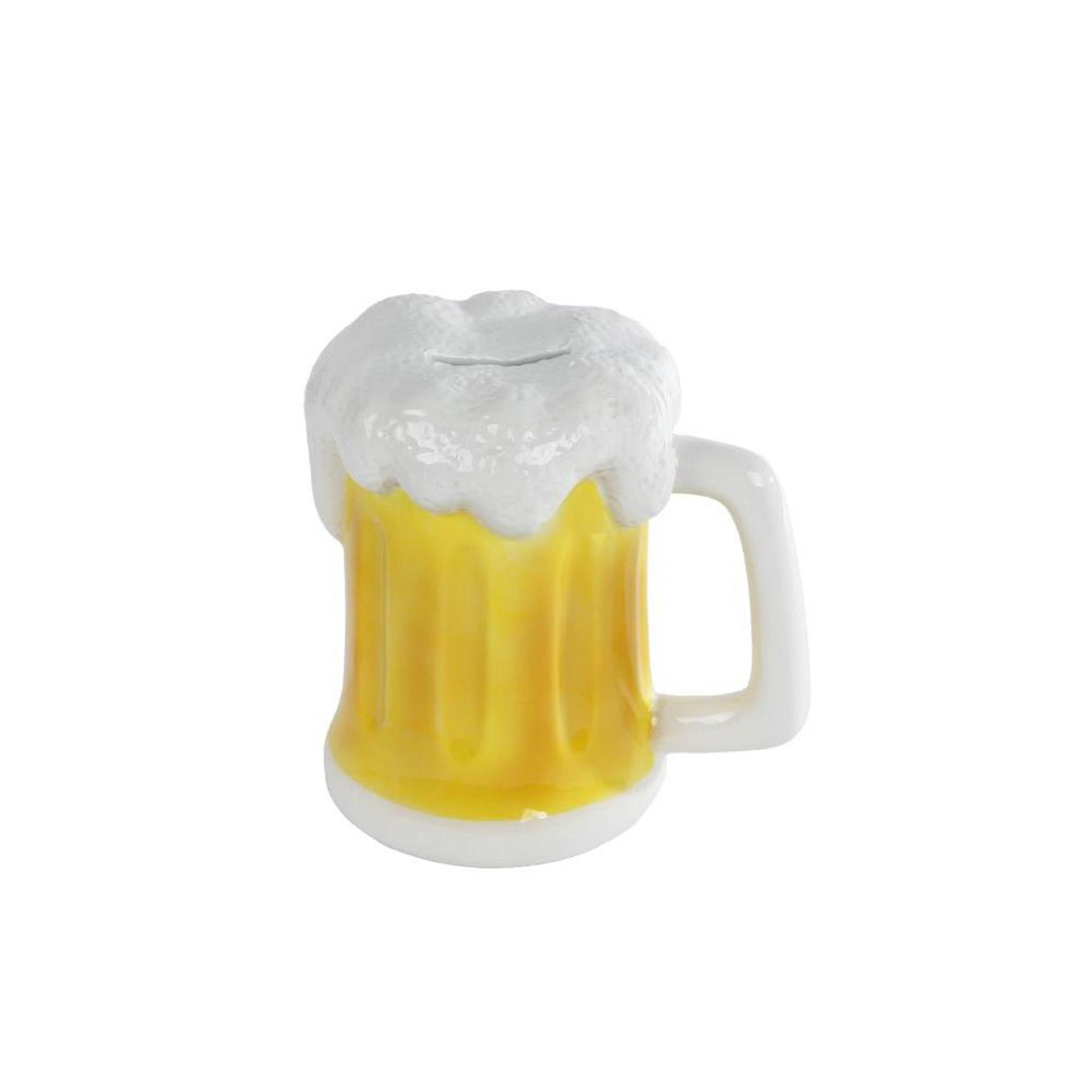 Tirelire chope à bière 14x10x14,5cm