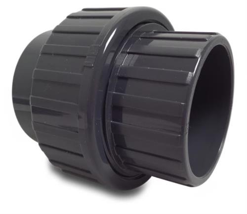 Raccord PVC 3 pièces 40mm 2xcolle 16 bar