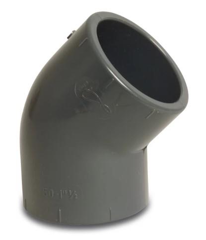Genou PVC 40mm 45° 16 bars kiwa