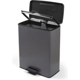 Poubelle à pédale Curver Decobin 65l gris froid