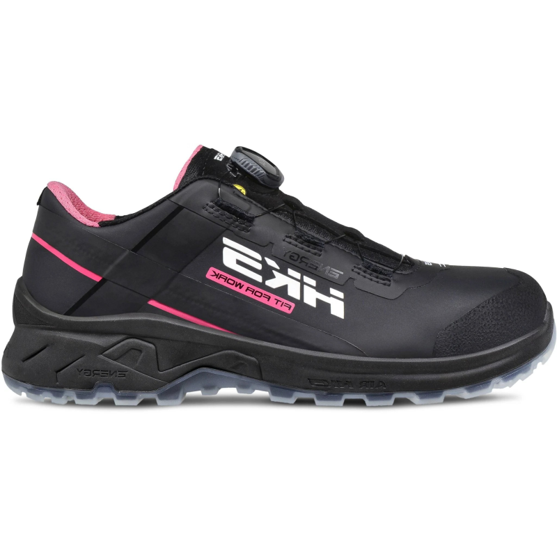 Hks chaussure de travail airguard rose noir boa s3l basse | noir | taille 36 - 4040005667361