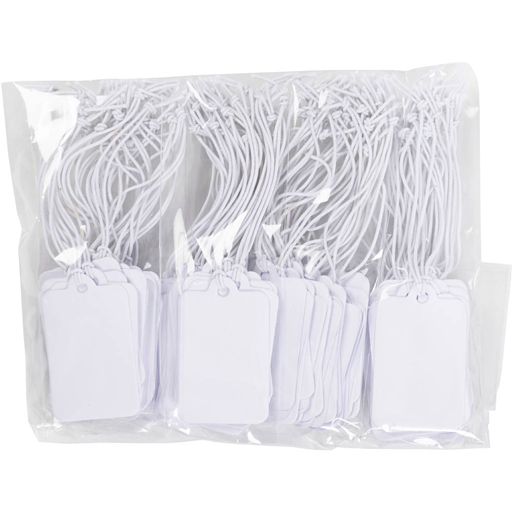 Creativ Company étiquette blanc 25x40mm, 100e.