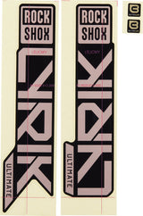 Ensemble de décoration Rockshox, ensemble de décalcomanies rs brillant arc-en-ciel