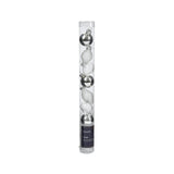 Decoris Boules de Noël mini dia3cm verre argent 9pcs