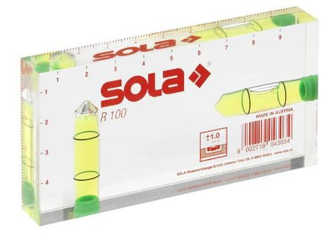 Niveau à bulle Sola architects 100x50x15mm r 100 (niveau à bulle de cale) - 01622101