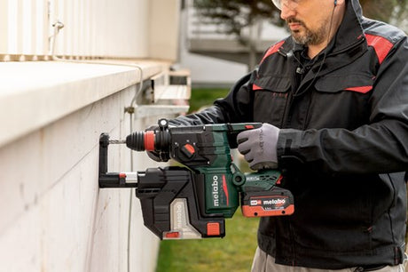 Metabo kh 18 ltx bl 28 q set isa | marteau perforateur sans fil | 18v | aspiration de poussière intégrée | excl. batterie et chargeur | en métabox 185 xl - 601715900