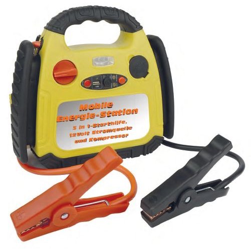 Brüder Mannesmann Brüder Mannesmann Starthulp avec compresseur 12 V 7 AH