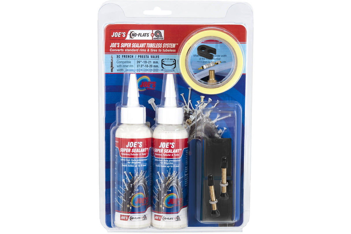 Joe's No Flats - Kit de conversion sans tube Super scellant - XC FV