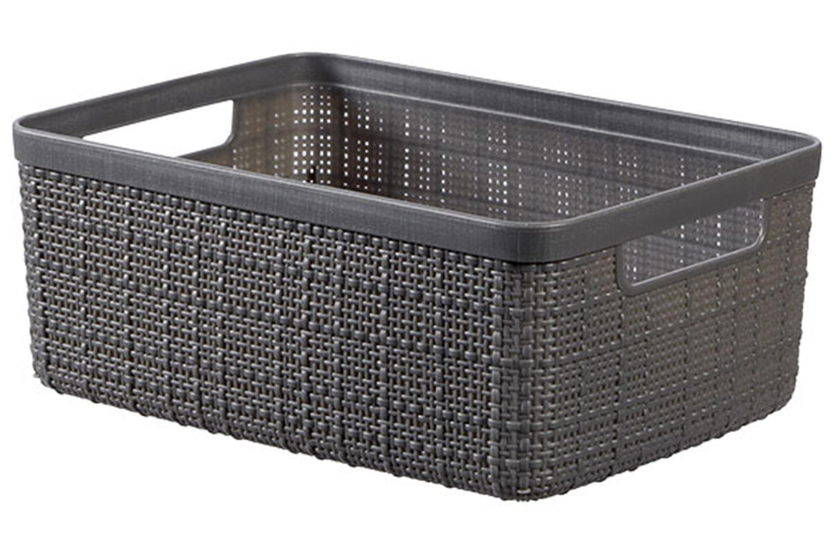 Curver panier en jute s 5l gris foncé