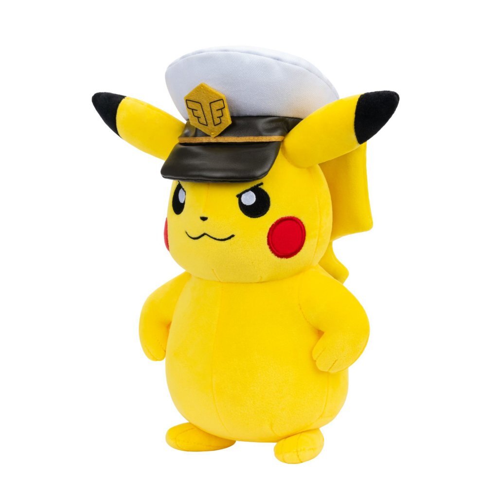 Jazwares peluche pokémon peluche capitaine pikachu, 20cm