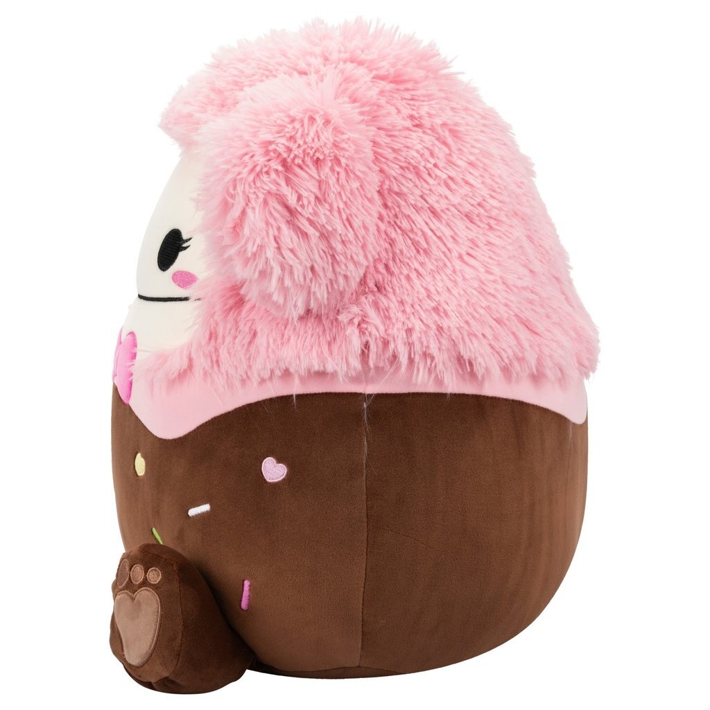 Squishmallows peluche Brina chocolat plongé rose bigfoot 40 cm