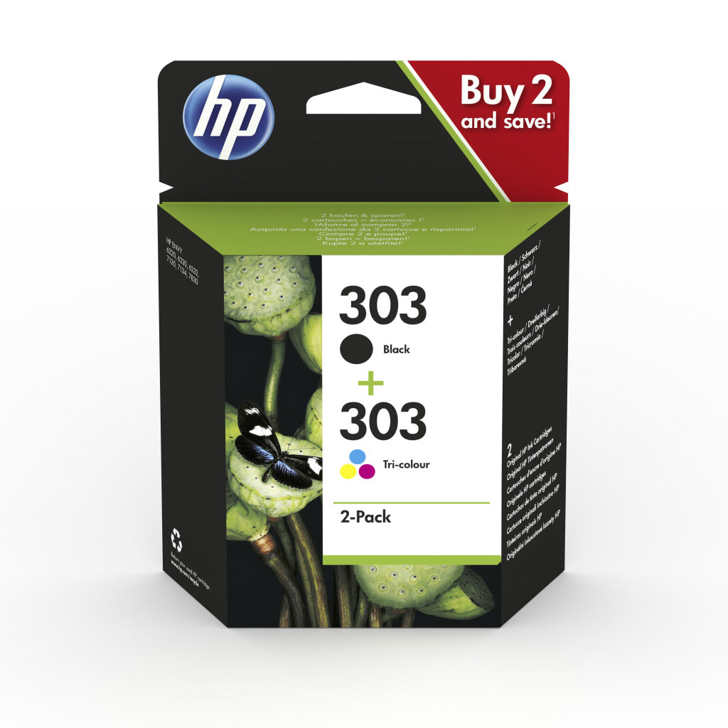 HP 303 SW et KL combipack 3ym92ae