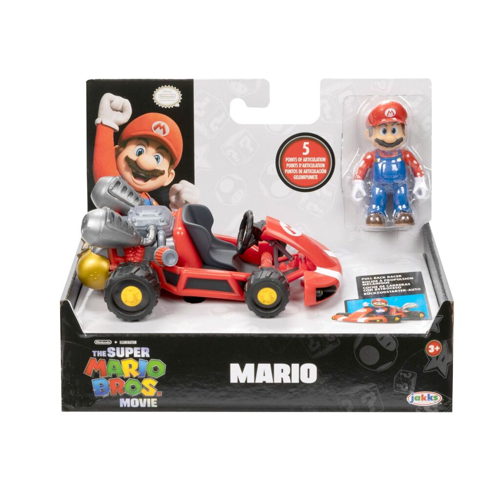 Vehículo de películas de Super Mario con figura