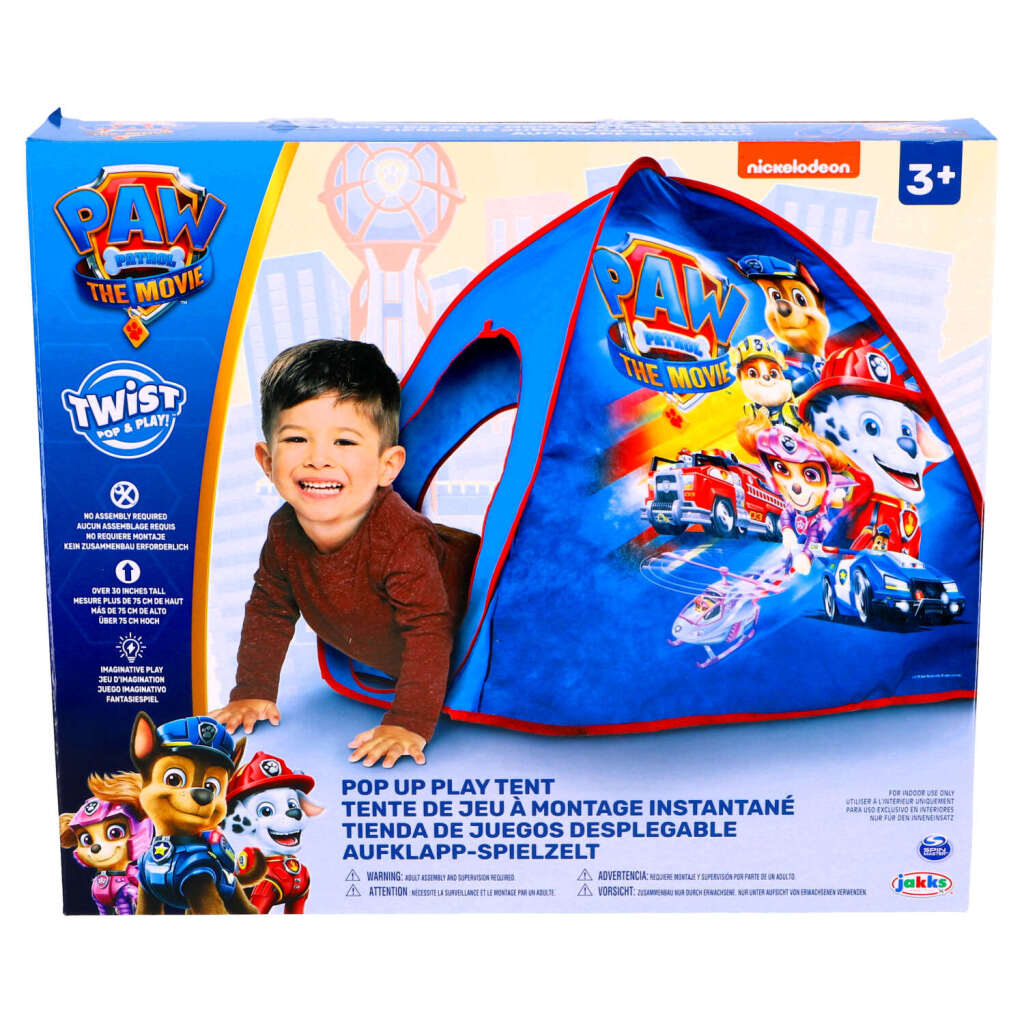 Tente pop-up Paw Patrol bleu rouge