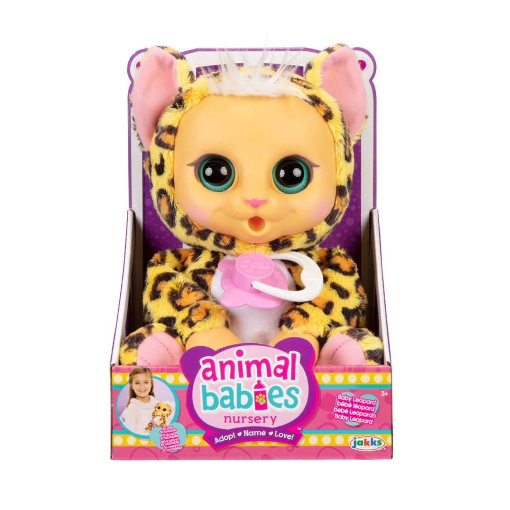 Jakks dyrebabyer leopard + lyd