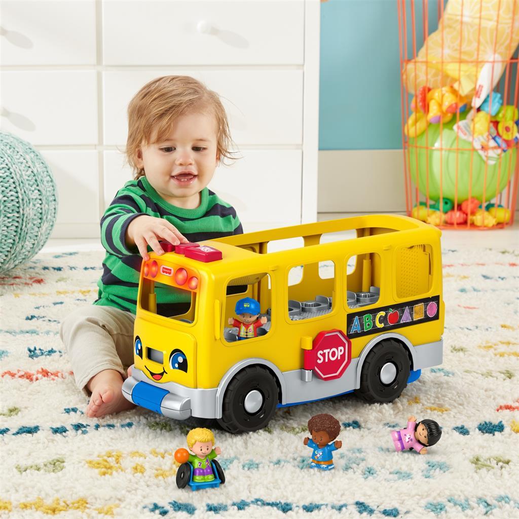 Duży autobus szkolny Fisher Price Litte People + światła i dźwięk