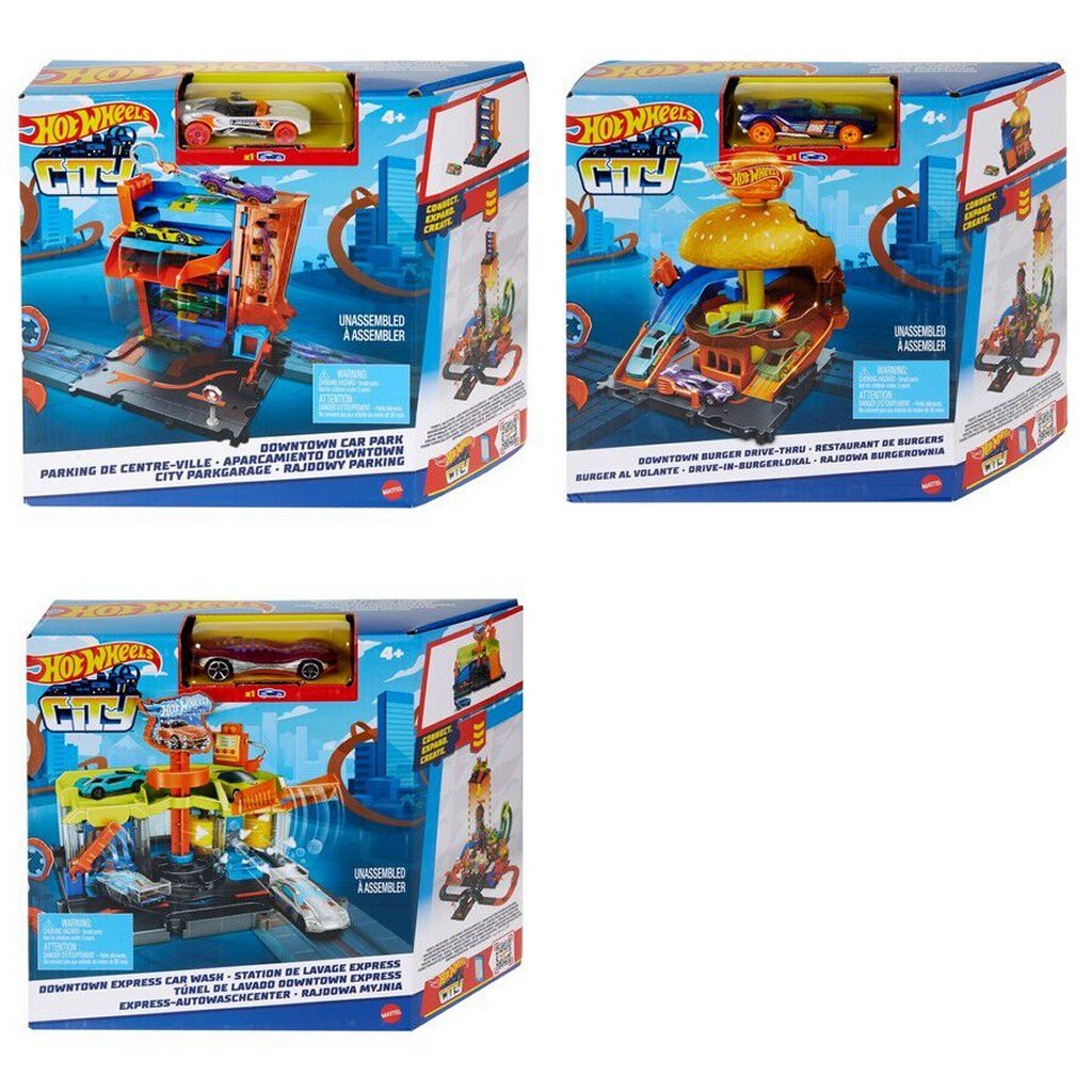 Ensemble de jeu Mattel Hot Wheels City Downtown, assorti