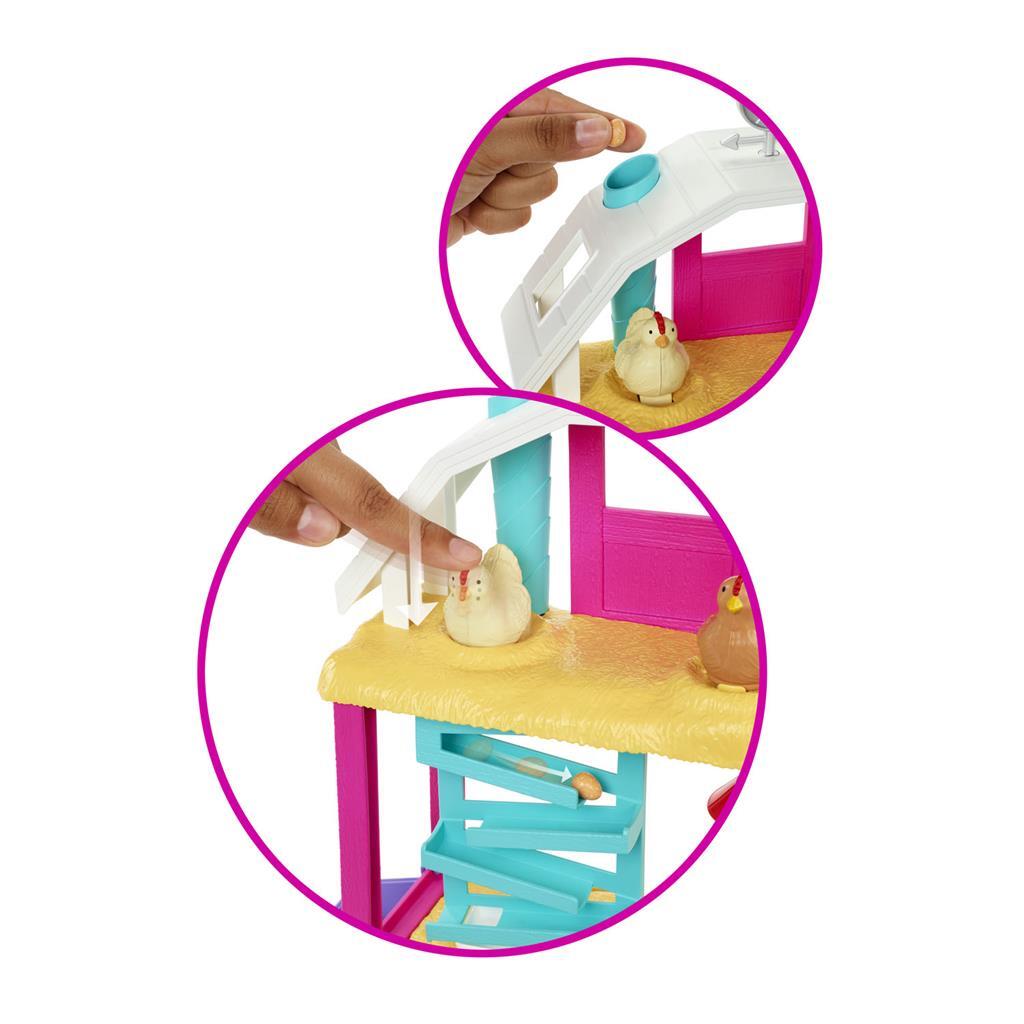 Barbie fait éclore et soigner un élevage de poulets