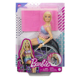 Mattel Fashionistas con una silla de ruedas morada #194