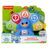 Fisher price linkimals comptant et coloriant le paon + lumière et son