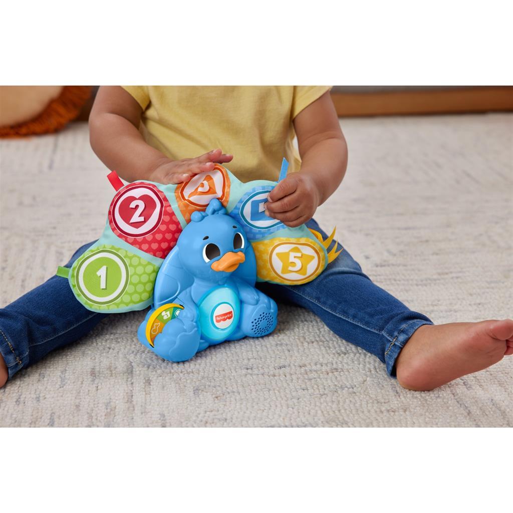 Fisher price linkimals comptant et coloriant le paon + lumière et son