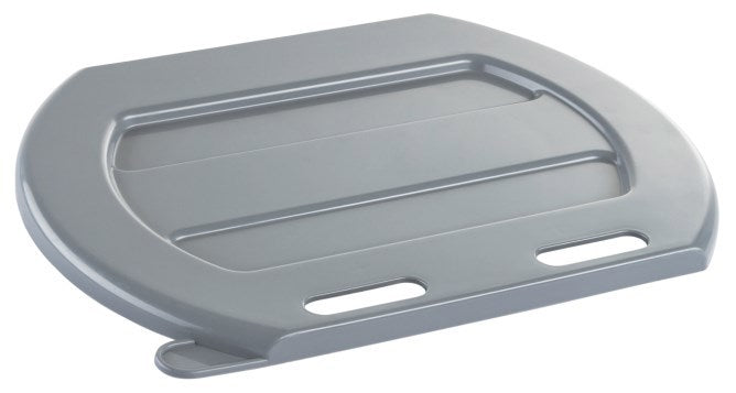 Couvercle de seau à veau aplati gris