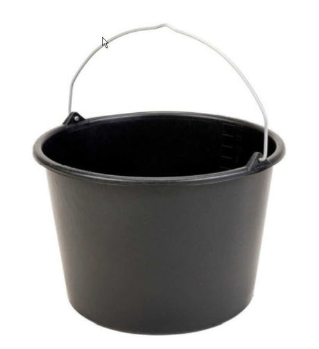 Produits seau de chantier plastique noir 12l