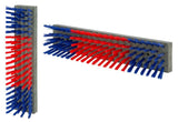 Brosse à bétail nylon bleu-rouge-bleu 50x10cm