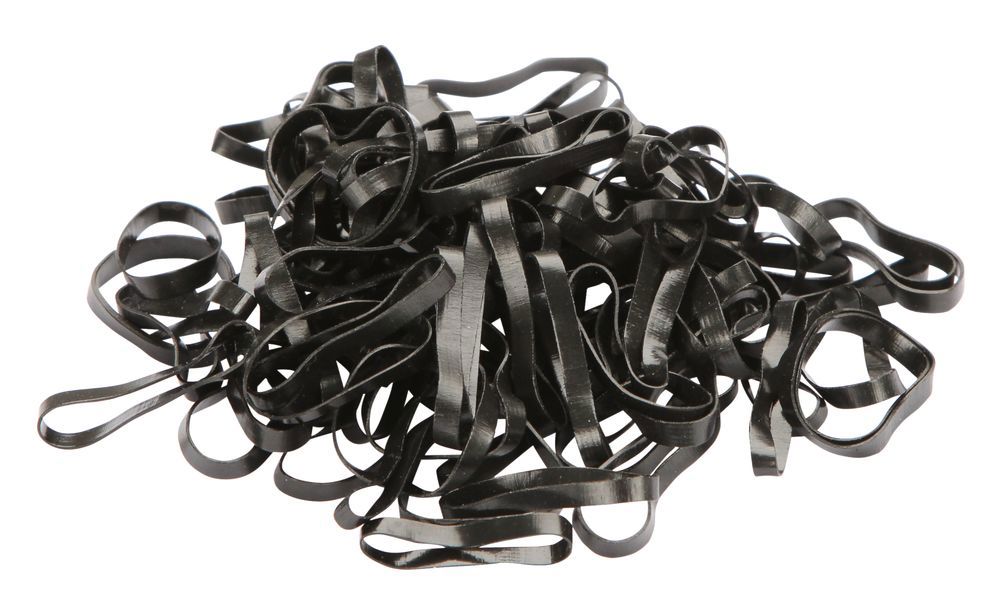 Producten maanelastiekjes 500st zwart silicon