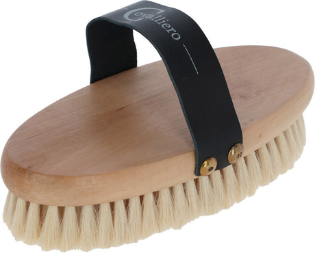 Brosse pour chevaux avec dos en bois