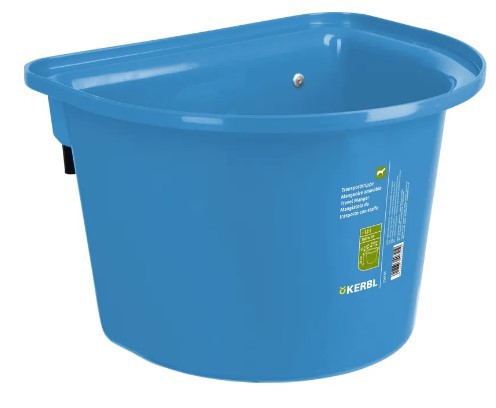 Auge avec crochets de suspension demi-ronde bleu royal 12l