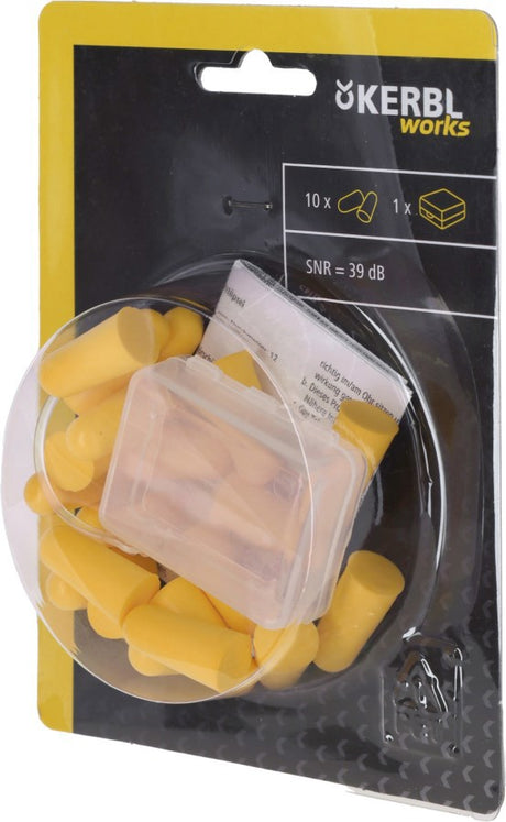 Kerbl products bouchons d'oreilles jaunes 20 pièces