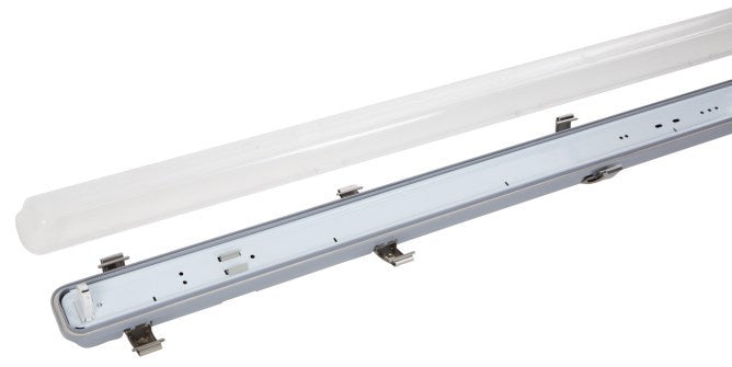 Espace humide fluorescent étanche pour tubes fluorescents LED 120cm 2