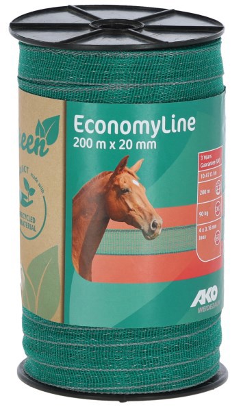 Ako products ruban economyline 200m 20mm vert gris 4x0 16mm