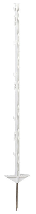 Ako products poteau en plastique classique blanc 105cm 5 pièces double base