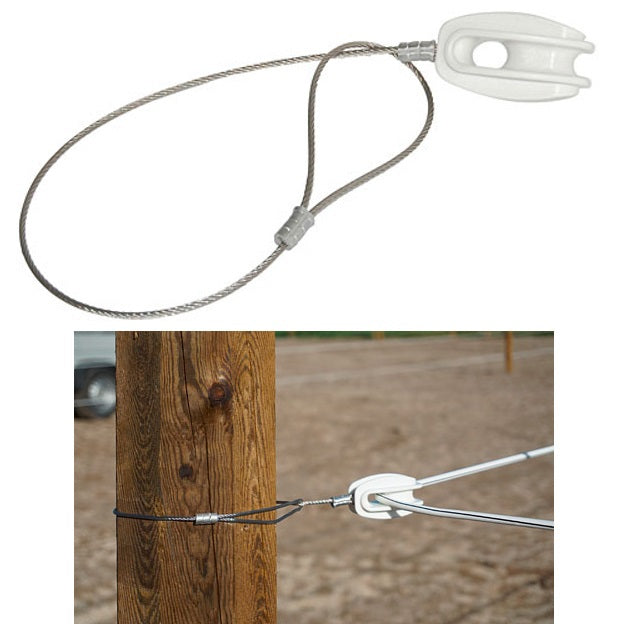 Ako products Isolateur d'angle 3 parties pour fil de cheval premium