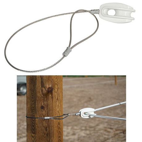Isolateur d'angle Ako 3 parties pour fil de cheval premium