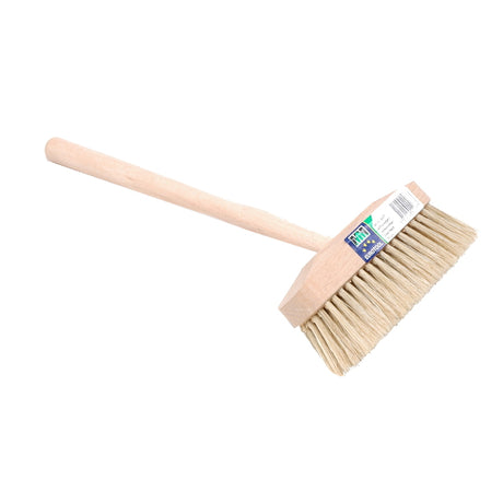 Brosse à dents Mm eurotool blanche poils 15cm manche bois 25cm