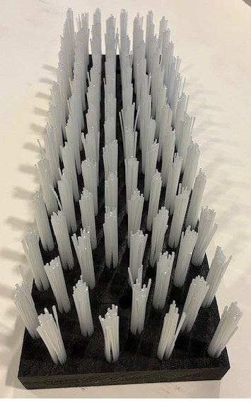 Brosse à veaux nylon blanc 6cm 45x15cm