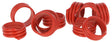 Anneaux de poulet 16mm rouges 20 pièces