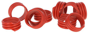 Anneaux de poulet 16mm rouges 20 pièces