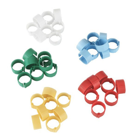 Produits clip en plastique 16 mm couleurs mélangées 5x 20 pcs sous blister