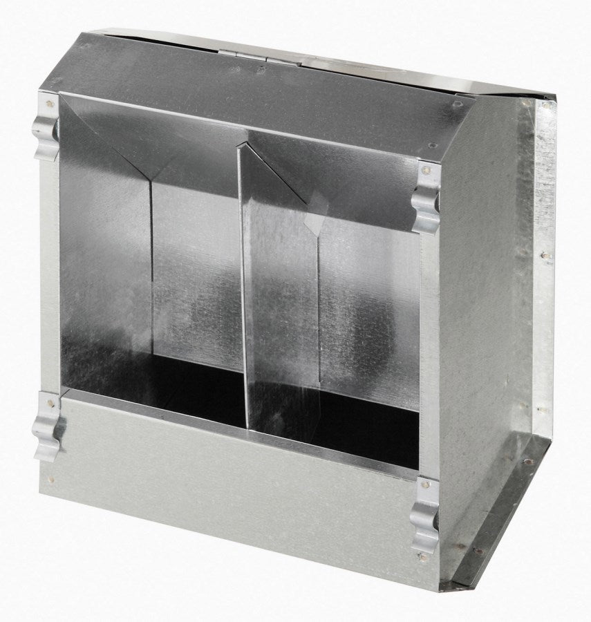 Kerbl products mangeoire automatique pour lapins 2 compartiments en métal 3l