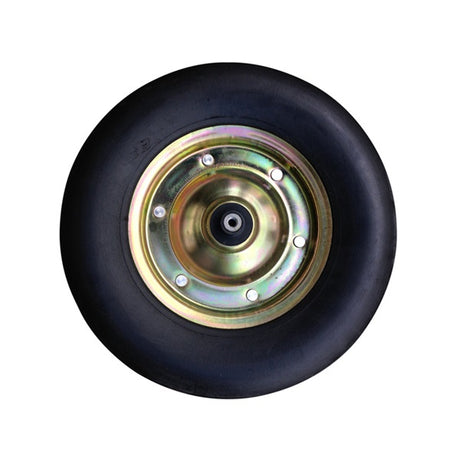 Fort products roue pleine 400x100 jante galvanisée axe 13cm