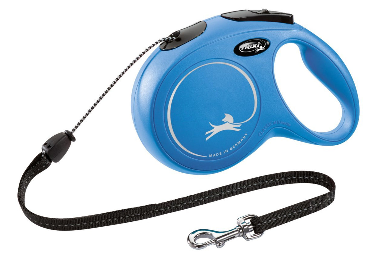 Produits ligne rétractable flexi nouveau cordon classique bleu m 8 mètres jusqu'à 20kg